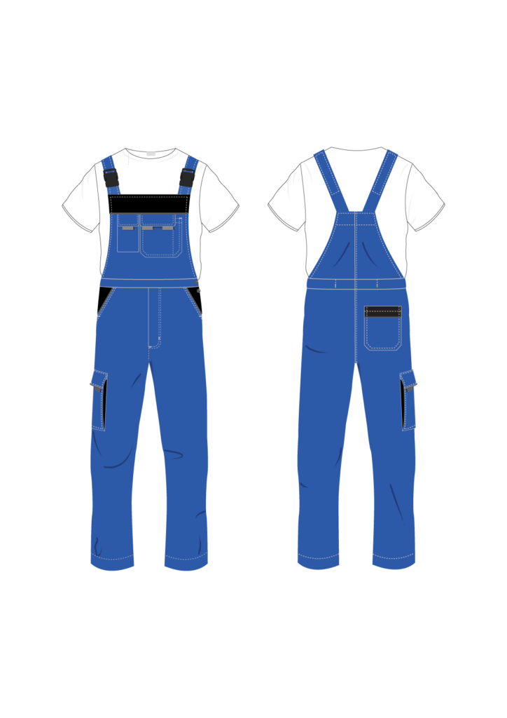 Ogrodniczki robocze EXPERT - grafika - producent LOGO - kolor 1