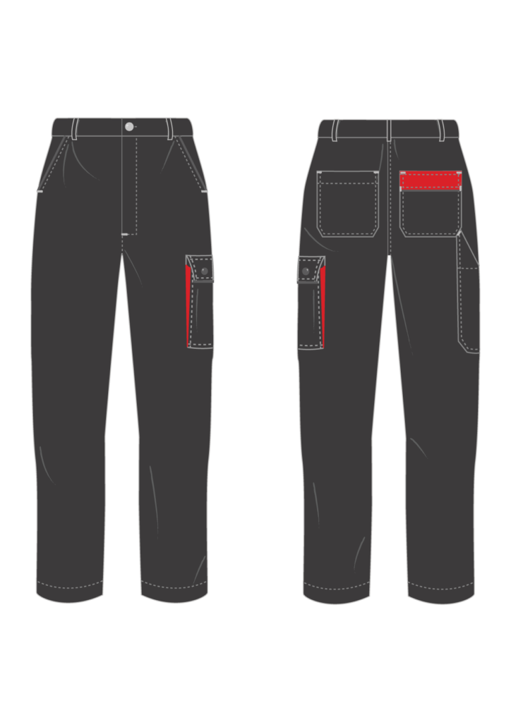 Spodnie robocze ADVANCE - grafika - producent LOGO - kolor 1