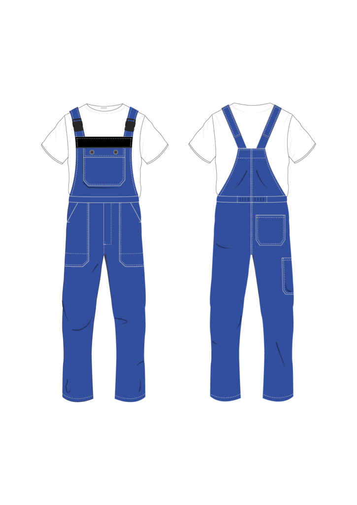 Ogrodniczki robocze STANDARD - grafika - producent LOGO - kolor 3