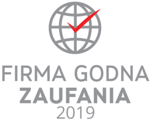 Logo Certyfikatu Firma Godna Zaufania 2019 dla LOGO - producenta odzieży roboczej