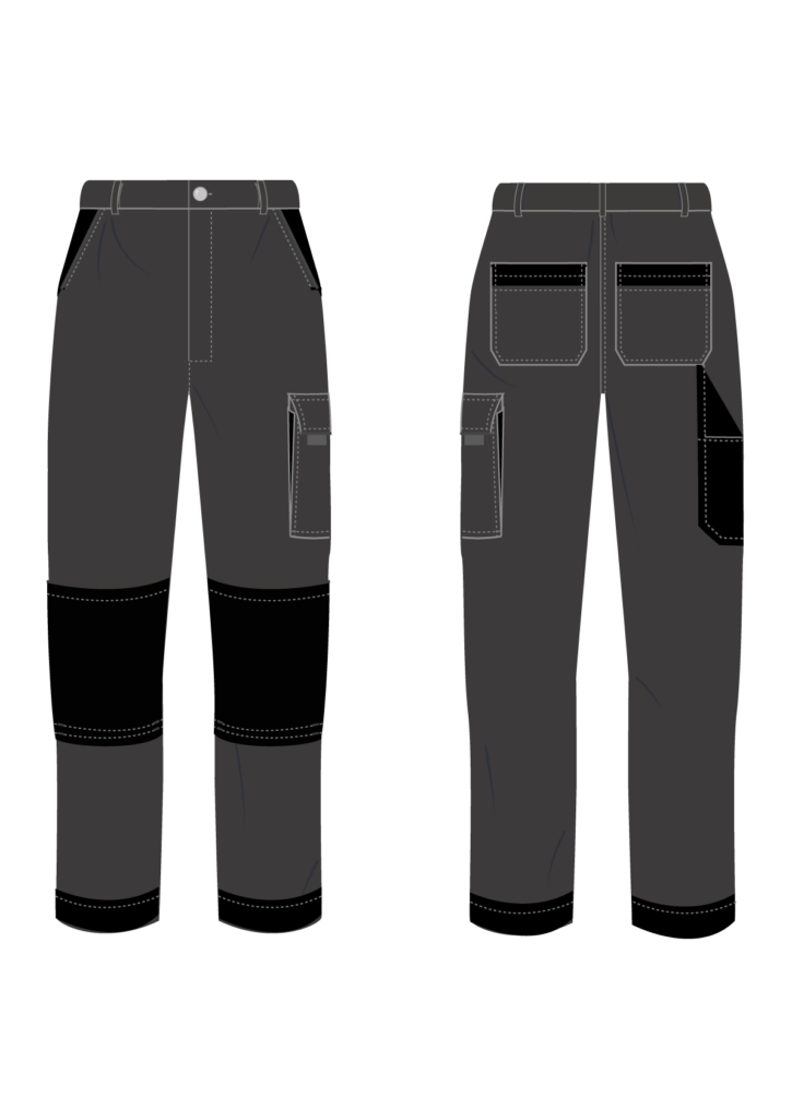 Spodnie robocze PREMIUM - grafika - producent LOGO - kolor 1